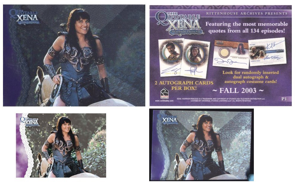 QUOTABLE XENA PROMOTIONAL CARD P1 