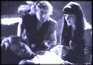 Xena and Iolaus contemplate Herc's future